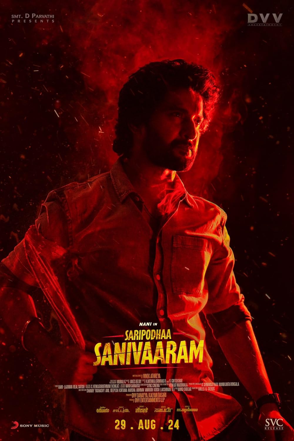 Saripodhaa Sanivaaram 2024 ORG Hindi Dubbed 720p NF HDRip ESub Download 7StarHD.Com