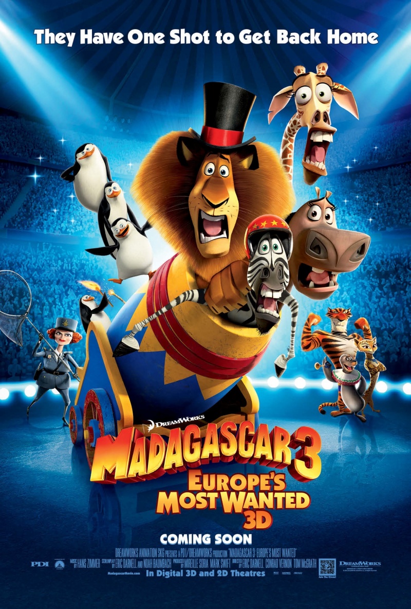 Madagascar 3 Europe’s Most Wanted (2012) 720p BluRay Hindi Dual Audio Movie ESubs [950MB]